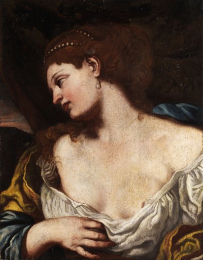 Half Portrait of a Young Woman (Possibly Lucretia or Cleopatra) by Unbekannt Unbekannt